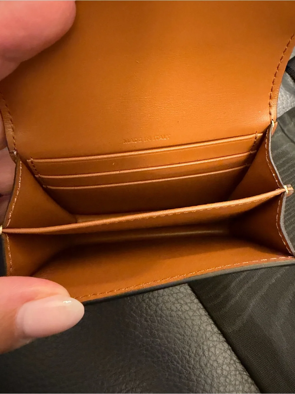 NWOT Celine Brown Monogram Triomphe Card Holder Wallet